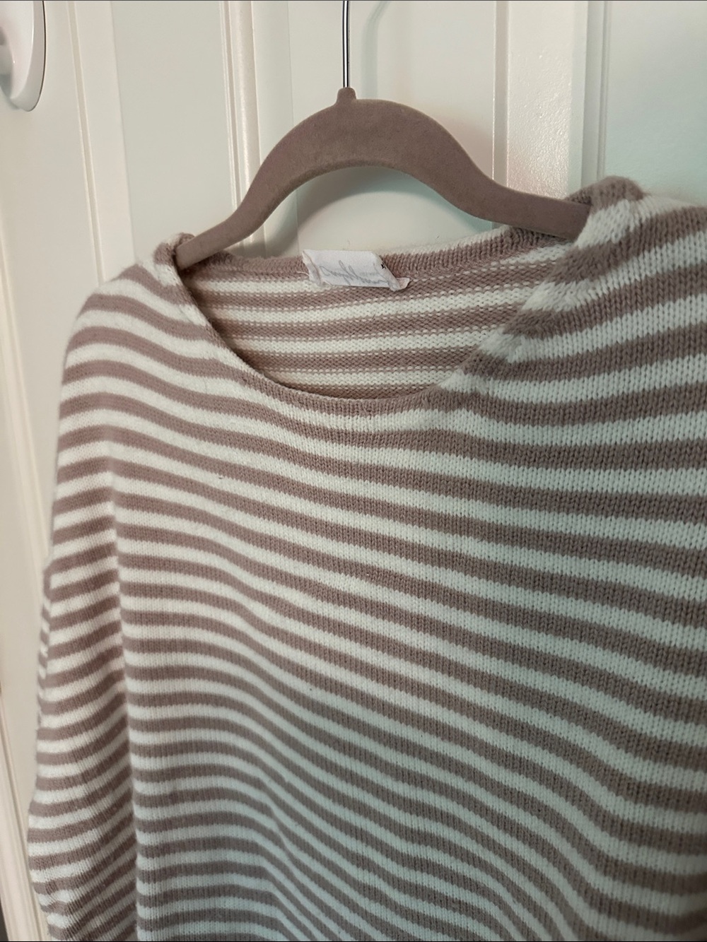 CJLA Wesley Sweater - Lavender/Cream Stripe - Picture 4 of 6